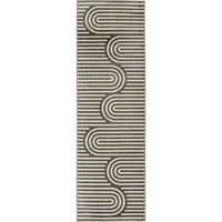 Loomaknoti Tecopa Sedvick 2 '7' szürke geometriai kültéri futó szőnyeg