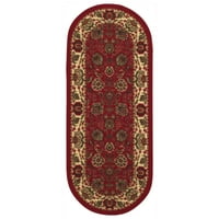 Ottomanson klasszikusok nem csúszásgumi rubback keleti beltéri ovális futó szőnyeg, 20 59