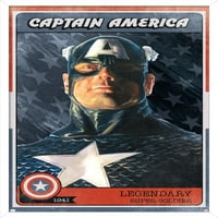 Marvel Comics - Amerika Kapitány Kártya Fal Poszter, 14.725 22.375