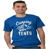 Kemping a sátrakban vicces Szabadban férfi grafikus póló pólók Brisco Brands 2x