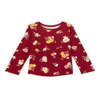 Garanimals Baby & Toddler Girls Unicorn nyomtatás hosszú ujjú póló póló, méretek 12m-5t