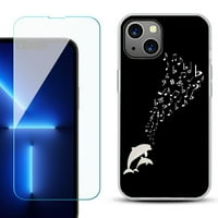 OneToughShield adapterek iPhone divat telefon esetében, Edzett üveg képernyővédő-Dolphin Music