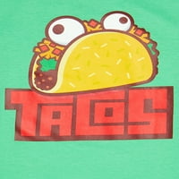 Fortnite Boys Tacos grafikus Rövid ujjú póló, méretek 4-18