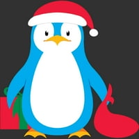 Karácsonyi Pingvin Fiúk Szénszürke Grafikus Póló-Az Emberek Tervezése