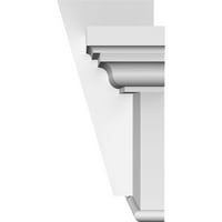 Ekena Millwork 79 alsó szélesség 83 felső Szélesség 1 4 H 1 P, kézműves keresztfej alsó díszítéssel W lapos Trapézkő