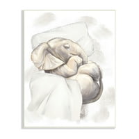 Ziwei li baby elefánt óvodai állati hangulatos párna nap 10 15 keretes festményművészeti nyomatok, a Stupell otthoni