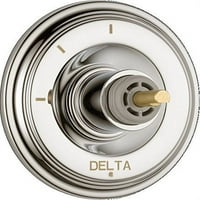 Delta Cassidy 3-Beállítás 2-Port Diverter Trim-Kevesebb Fogantyú, Polírozott Nikkel