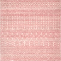 nuloom marokkói blythe terület szőnyeg, 8 'kerek, rózsaszín