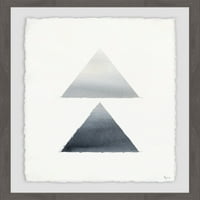 Ombre háromszög keretes festmény nyomtatás