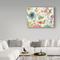 Védjegy képzőművészet 'Rainbow Seeds Flowers I Wood Crop' vászon művészet Lisa Audit