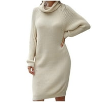 adviicd könnyű pulóverek nőknek női őszi téli hosszú ujjú garbó pulóver alkalmi laza Egyszínű gofri kötött pulóver