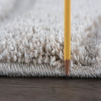 Kortárs terület szőnyegbőv vastag csíkos krém, krém nappali könnyen tisztítható