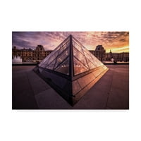 Védjegy képzőművészet 'Louvre 2' vászon művészet Giuseppe Torre