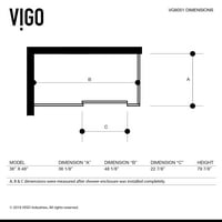 Vigo Vg605148wl Winslow 79-7 8 Magas 48-1 8 Széles 36-1 8 Mély Csúszó Keret Nélküli