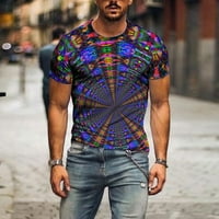 Férfi nyári pólók Dressy 3D digitális nyomtatás pulóver alap felsők Kerek nyakú Rövid ujjú plusz méretű divat ajándékok