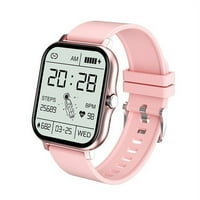 Ofocase intelligens óra női férfiak számára, Sport digitális óra pulzusmérővel Sportóra kompatibilis Samsung iPhone-Pink