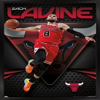 Chicago Bulls-Zach LaVine Fali Poszter, 22.375 34