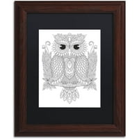 Védjegy Képzőművészet Night Owls 1 Canvas Art készítette: Hello Angel, Black Matte, Wood Frame