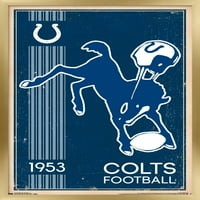 Indianapolis Colts-Retro Logó Fali Poszter, 14.725 22.375