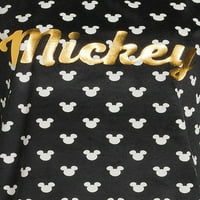 Disney Mickey egér női és női plusz méretű pizsama szett, 3 darab