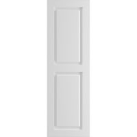 Ekena Millwork 18 W 73 H True Fit PVC Két egyenlő emelt panel redőny, fehér