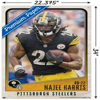Pittsburgh Steelers-Najee Harris fali poszter Pushpins, 22.375 34